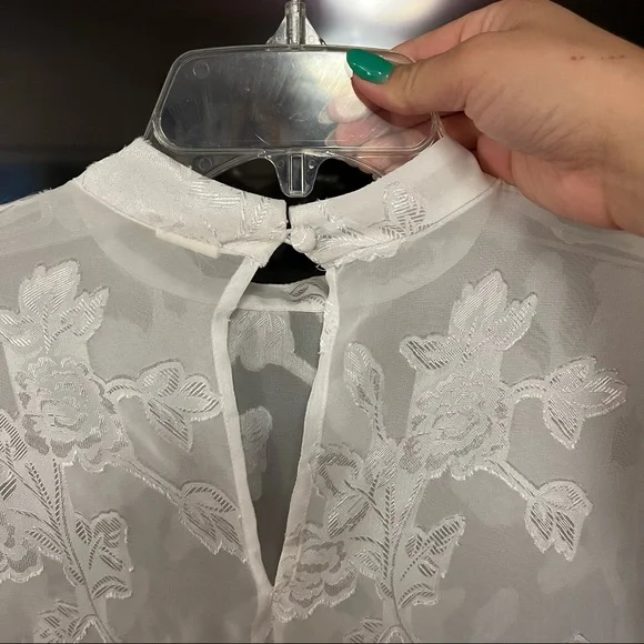 Nordstrom Wild Pearl Sheer Blouse - Picture 6 of 6